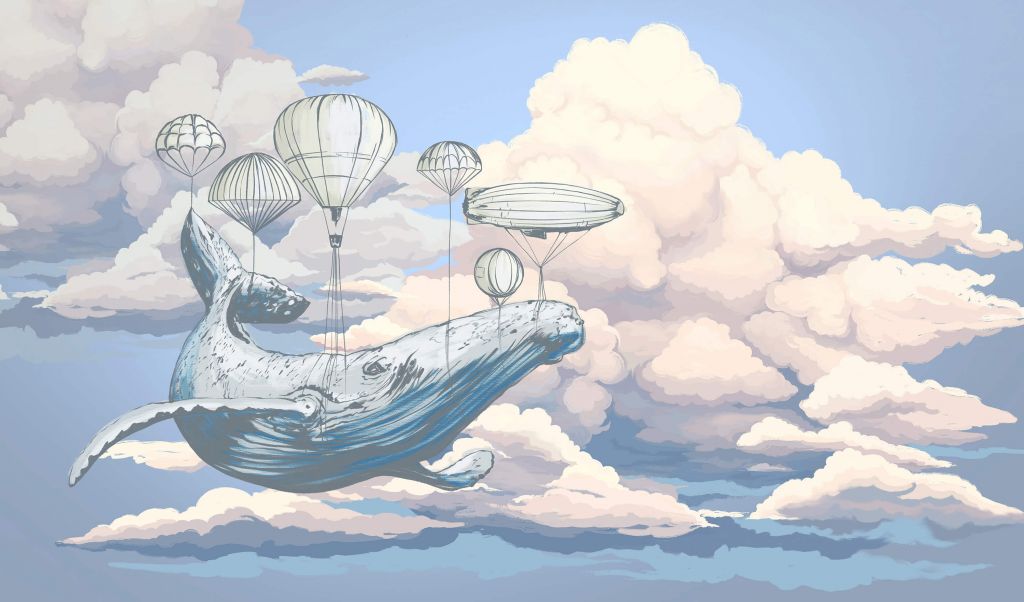 Walvis en zijn luchtballonnen