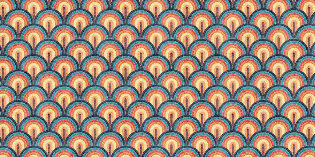 Stampa ondulata bohémien