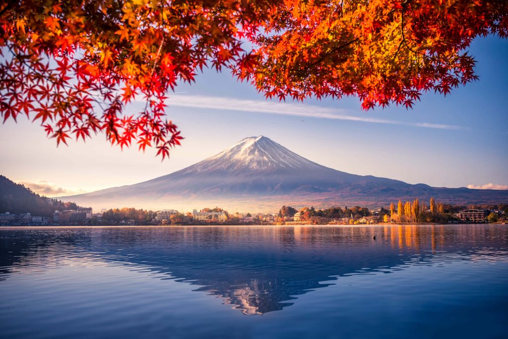 Il Monte Fuji in autunno