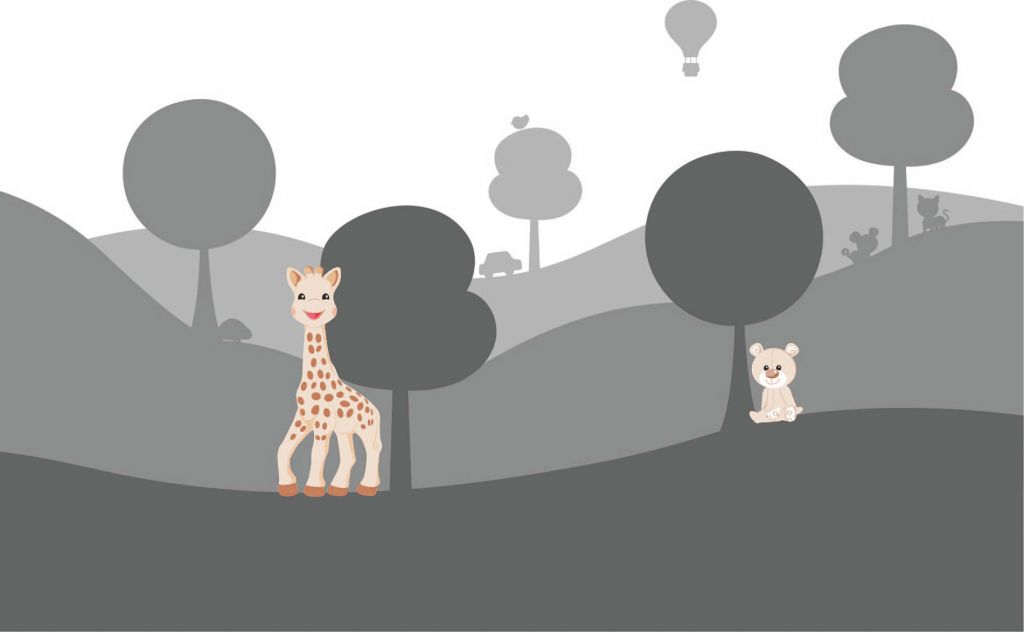 Sophie la girafe® in collina