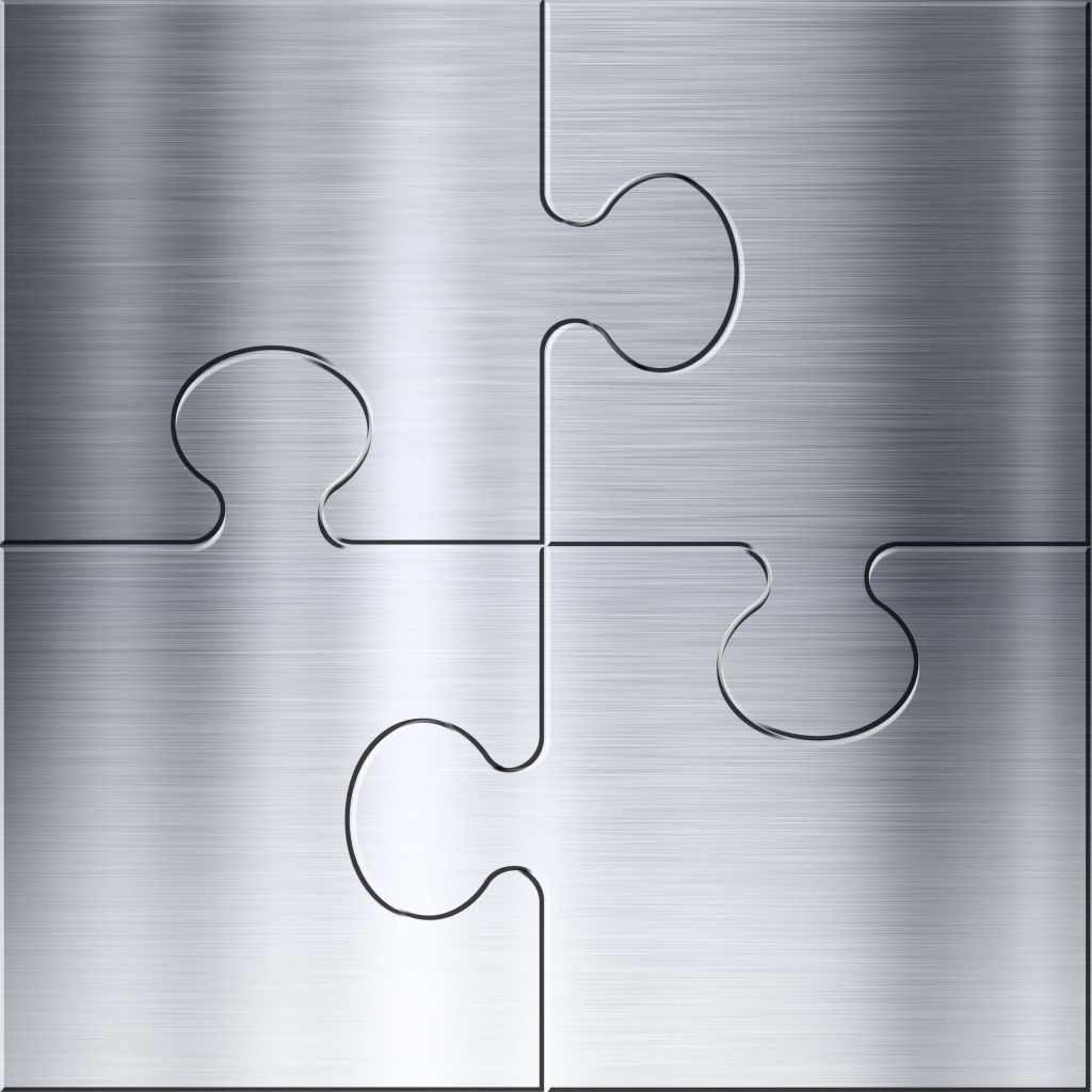 Puzzle in metallo