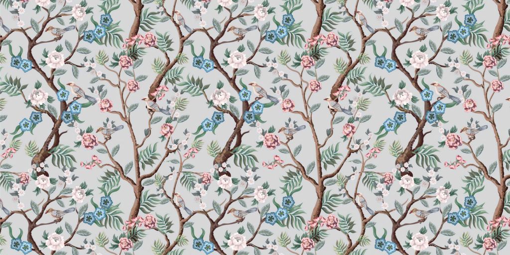 Motivo floreale, pastello