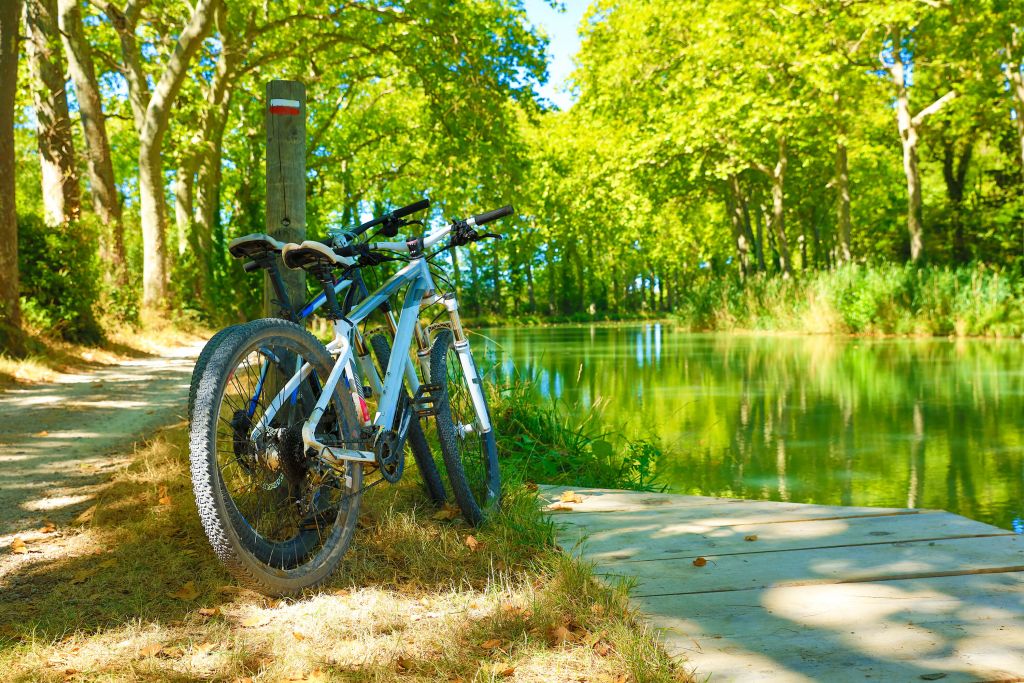 Bicicletta vicino al fiume