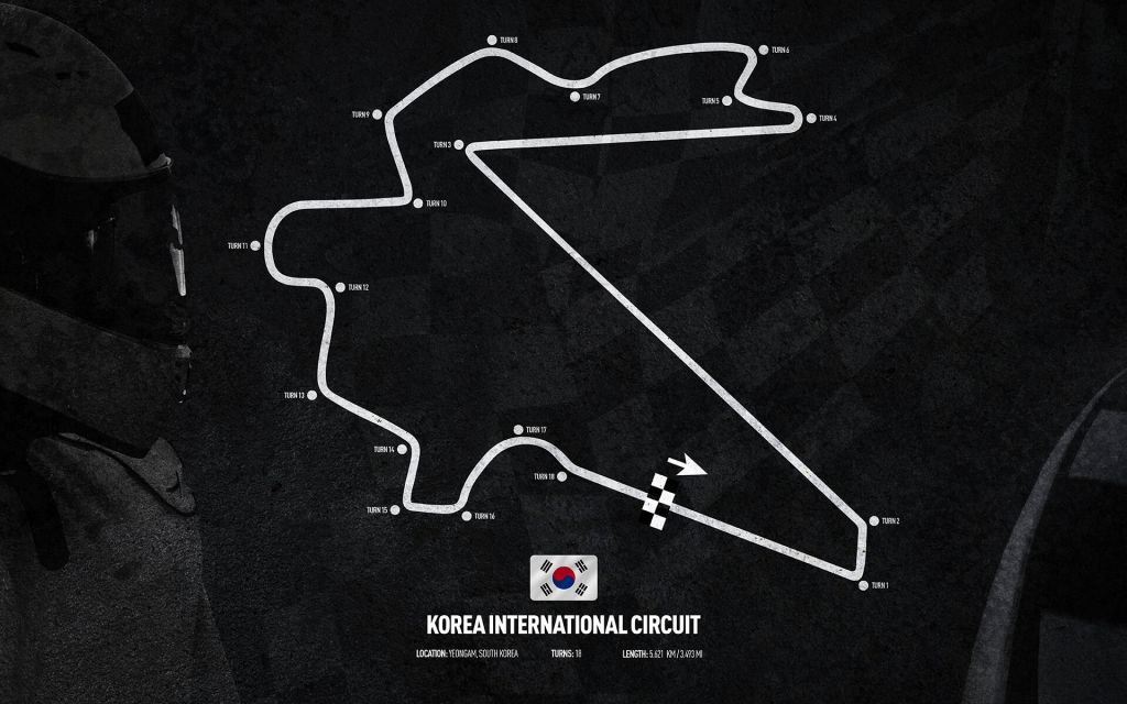 Circuito di Formula 1 - Circuito Internazionale della Corea - Corea del Sud