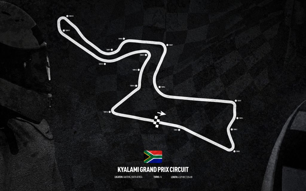 Circuito di Formula 1 - Circuito del Gran Premio di Kyalami - Sudafrica