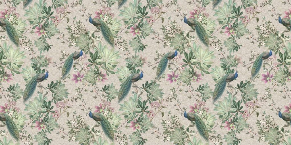 Pavoni da giardino vintage - crema