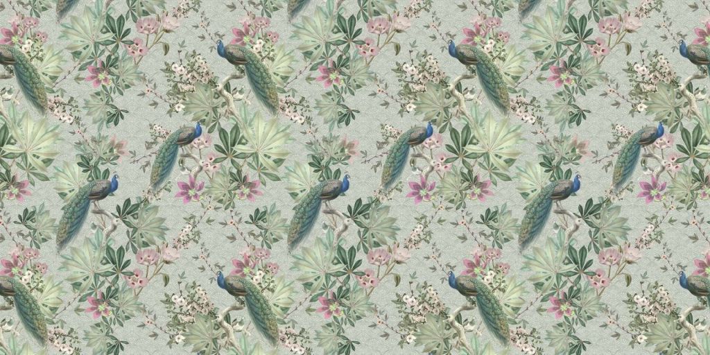 Pavoni da giardino vintage - verde menta