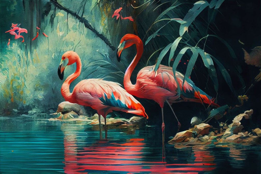 Risveglio dell'Oasi dei Fenicotteri