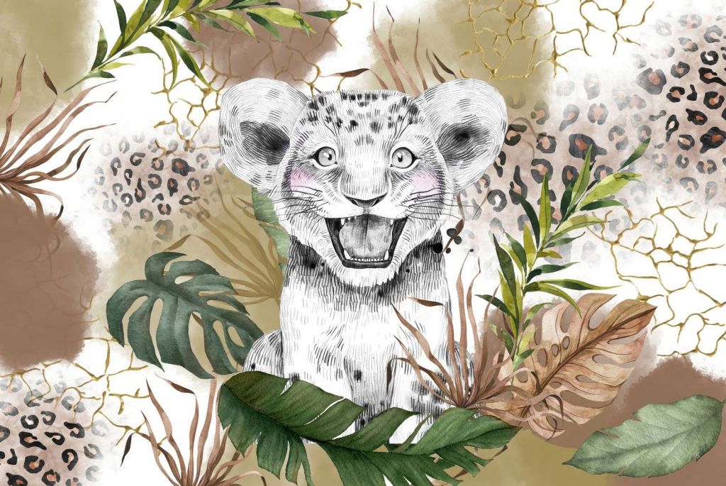 Piccolo leone di Savana