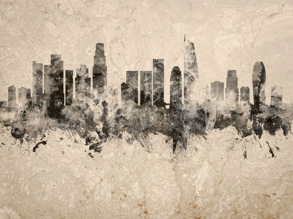 Acquerello skyline, Los Angeles