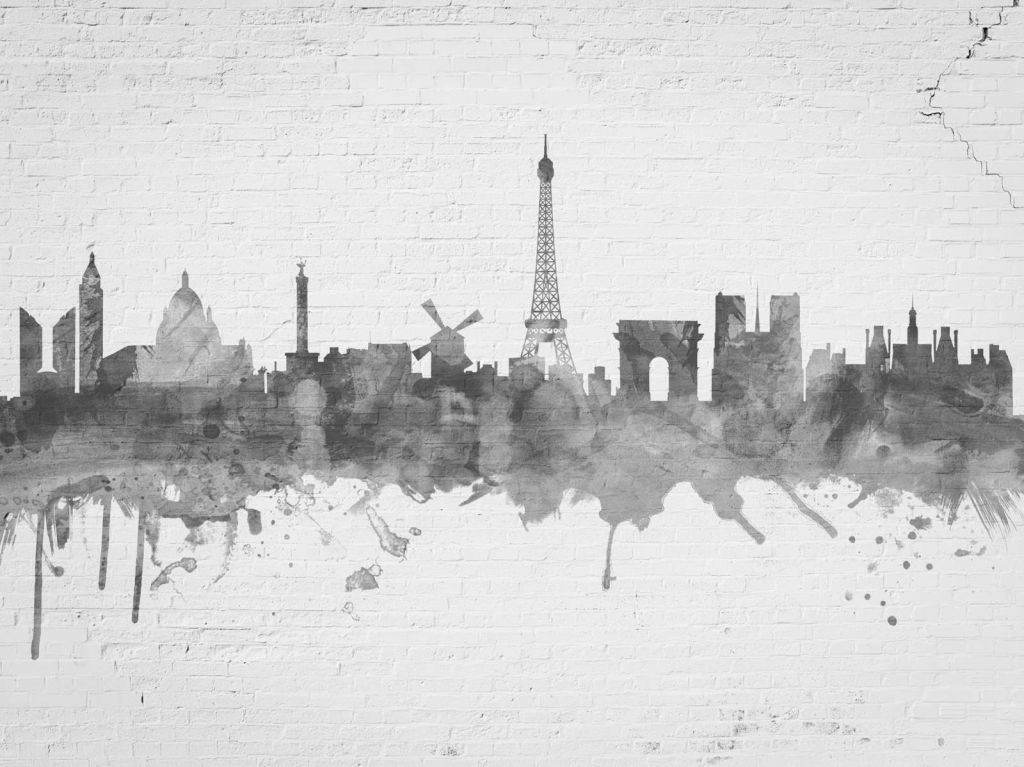 Acquerello skyline, Parigi