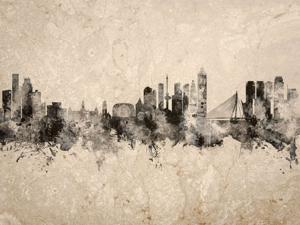 Acquerello skyline, Rotterdam