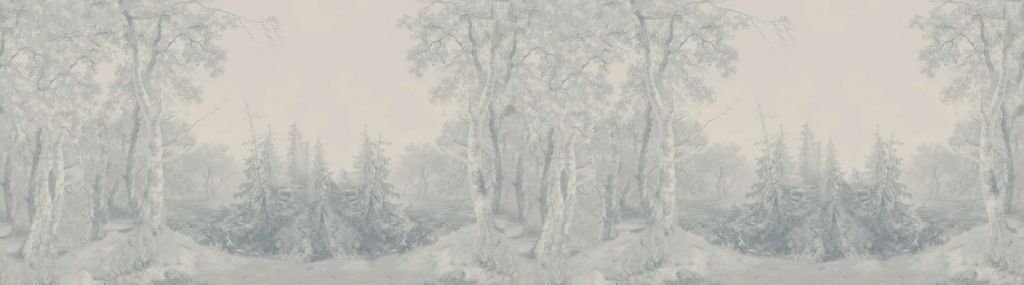 Panorama Blu di Paesaggio Forestale