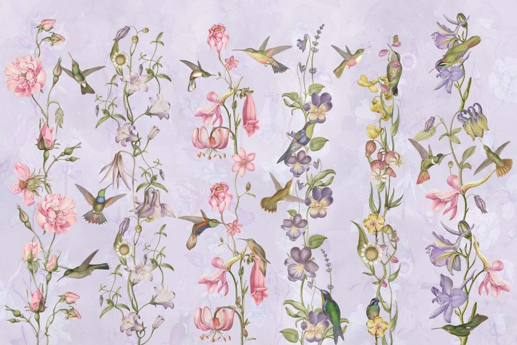 Fiori di prato e giardino viola