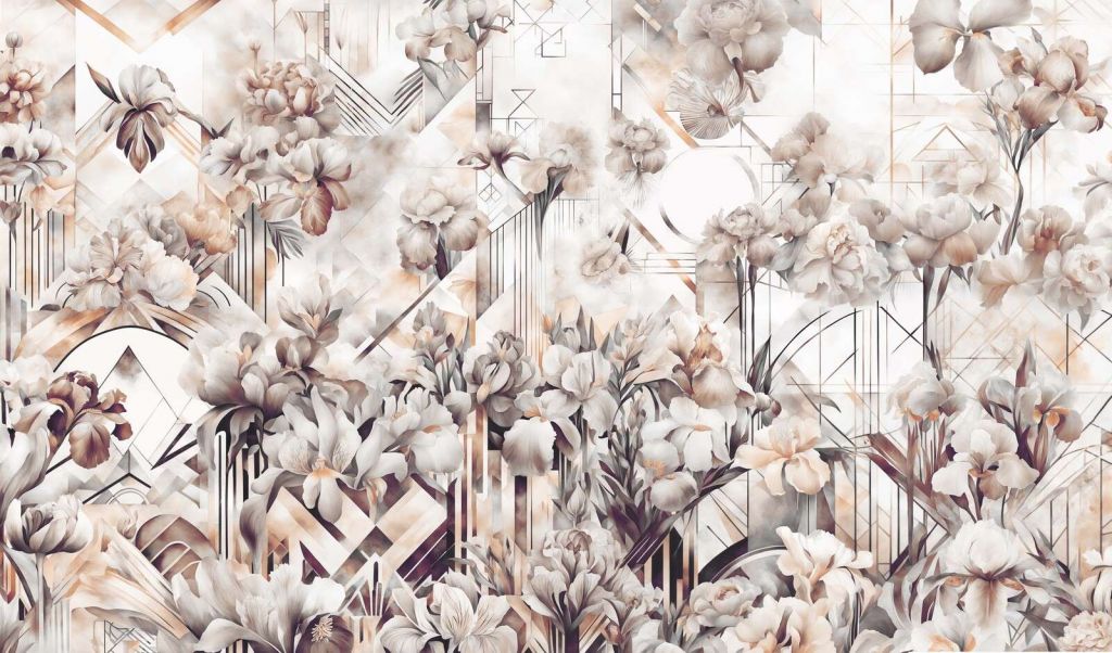 Enormi Iris Acquerello Sepia