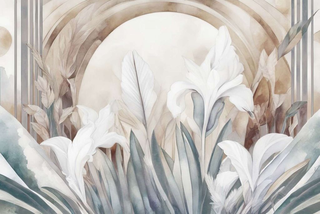 Iris all'alba grigia