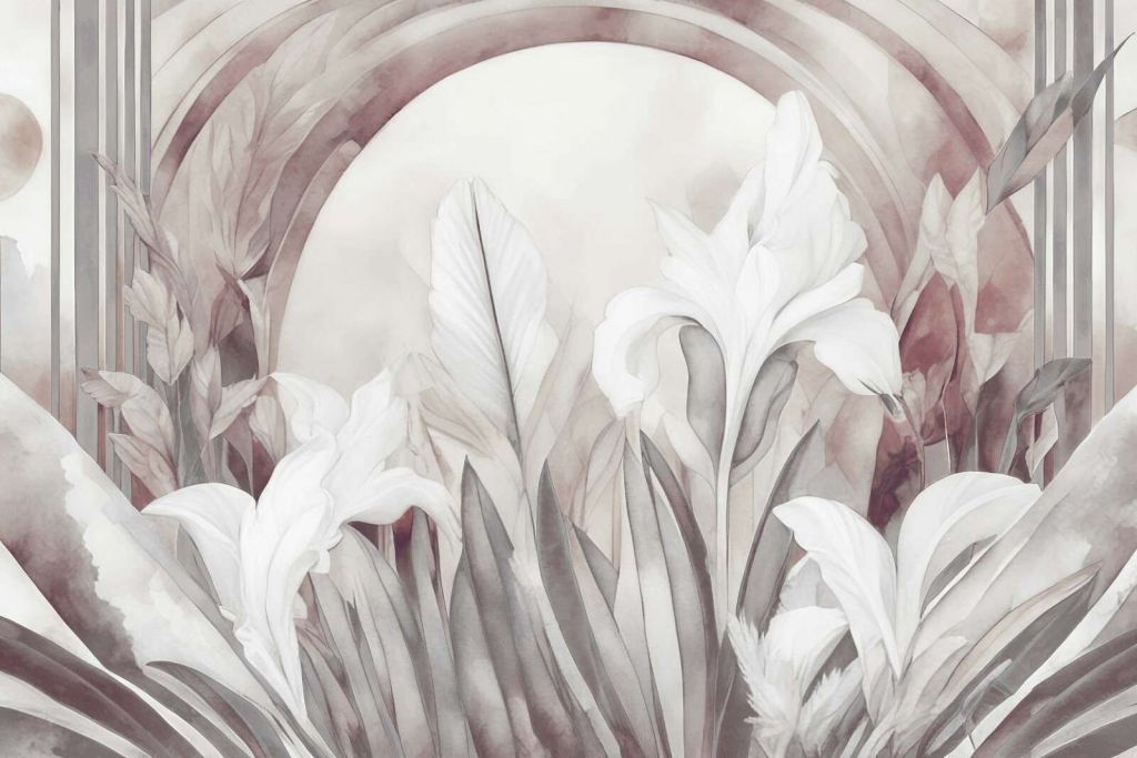 Iris all'alba arancione