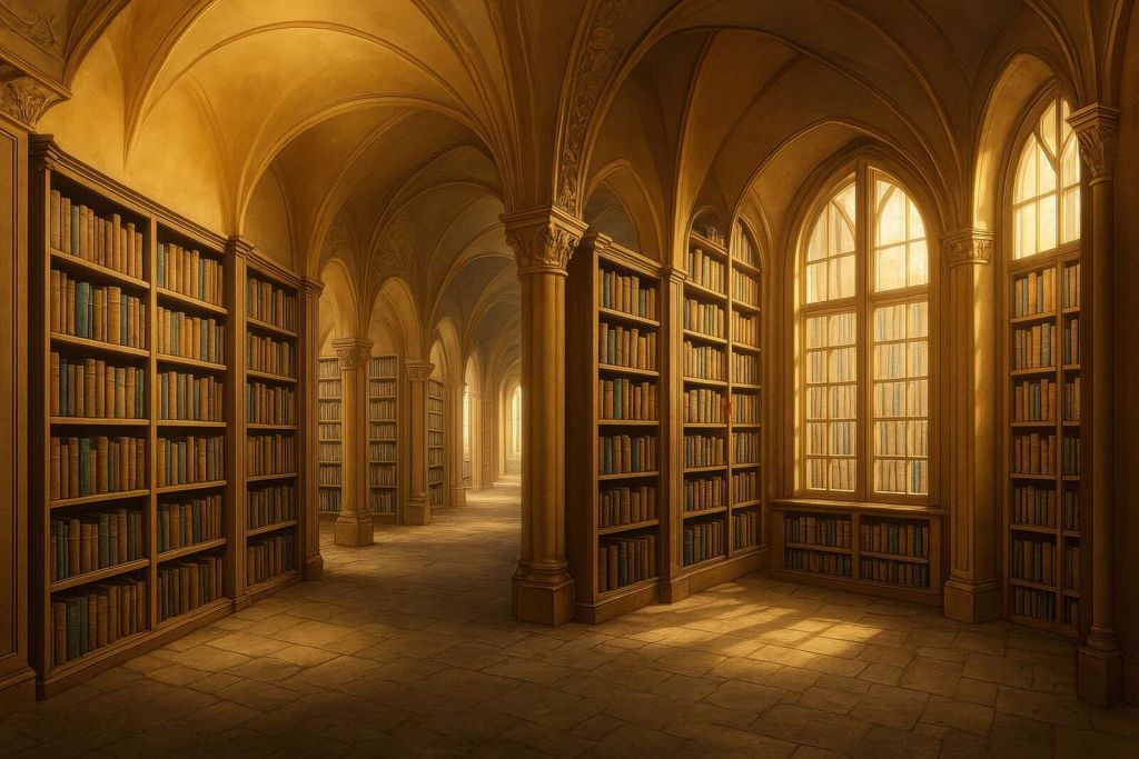 Biblioteca ad arco dorato
