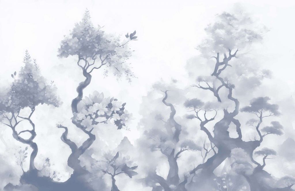 Alberi in fiore Marrone