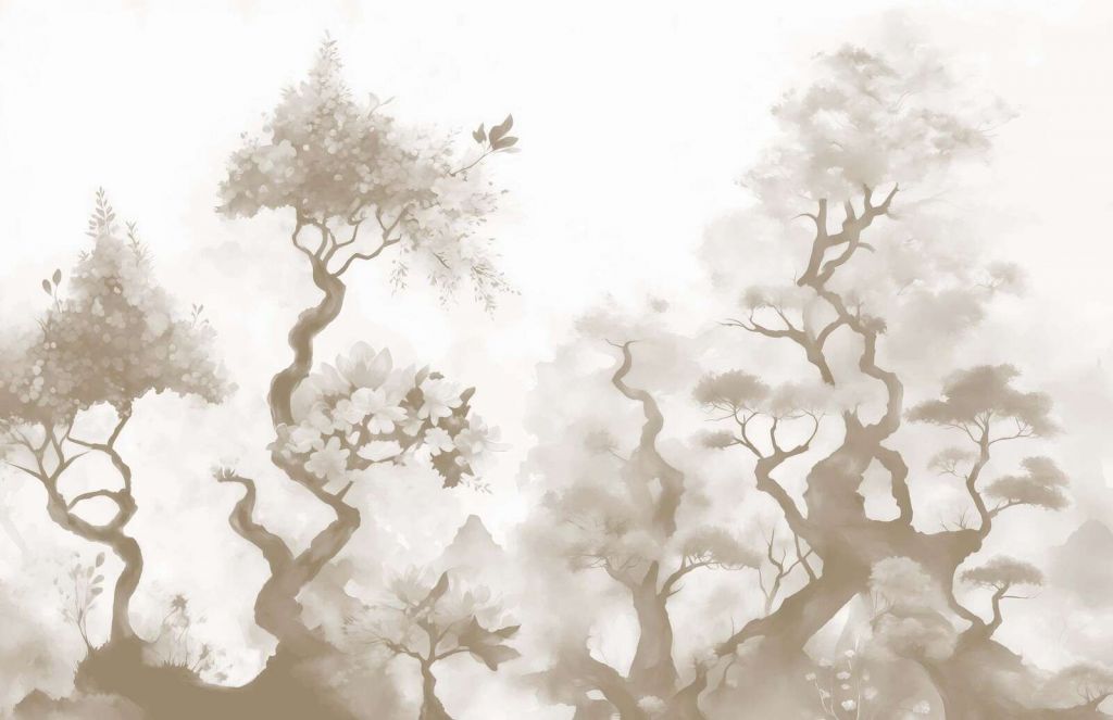 Alberi in fiore Grigio