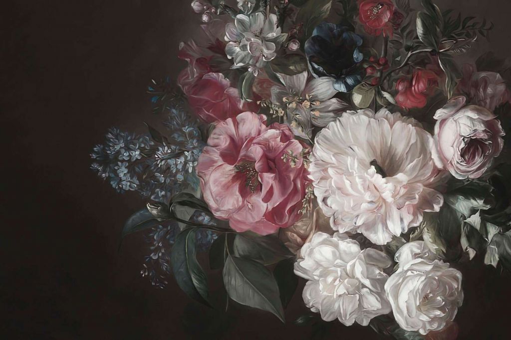 Bouquet con lilla rosa