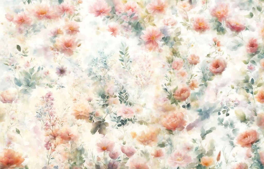 Umore floreale delicato - arancione