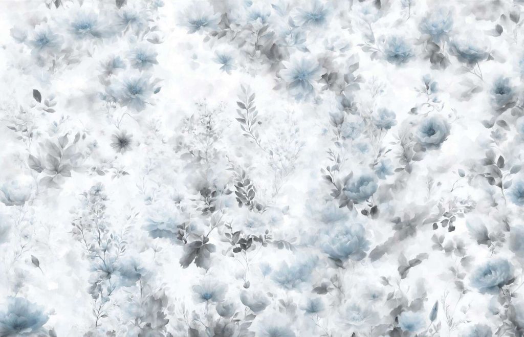 Umore floreale delicato - blu