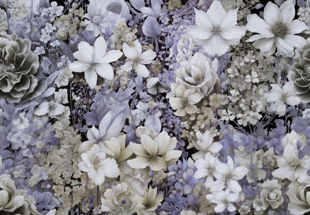 Festival dei fiori senza soluzione di continuità - grigio scuro