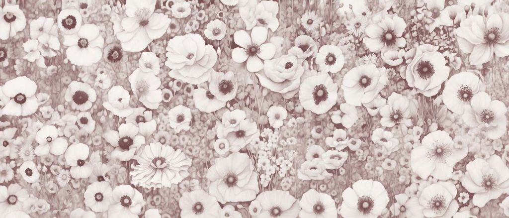 Racconto di Papavero Monocromo Bordeaux