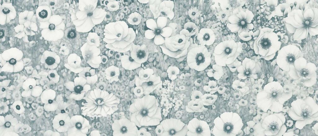 Racconto di Papavero Monocromatico Oceano