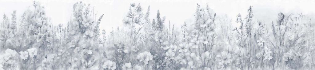 Giardino inglese tenero - blu