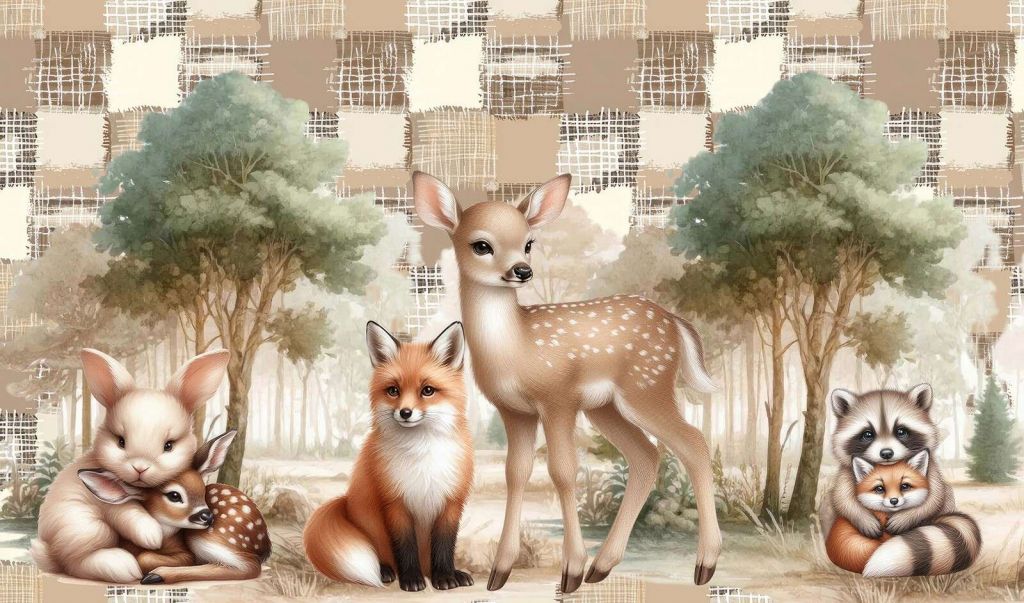 Animali selvatici in tonalità calde