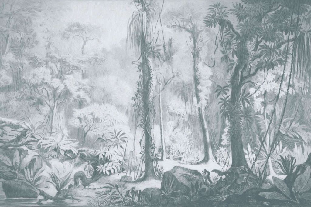 Foresta tropicale - blu