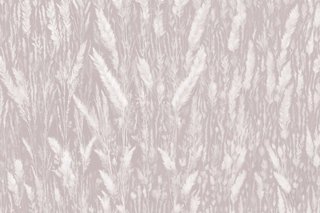 Parete di erbe di campo - taupe