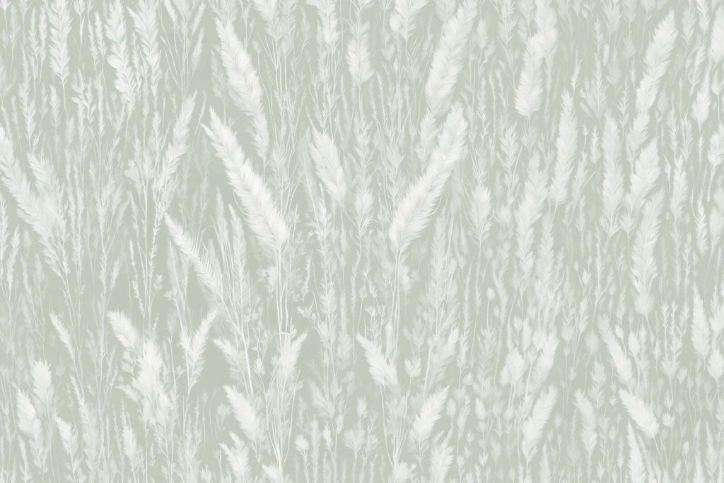 Muro di erbe di campo - verde