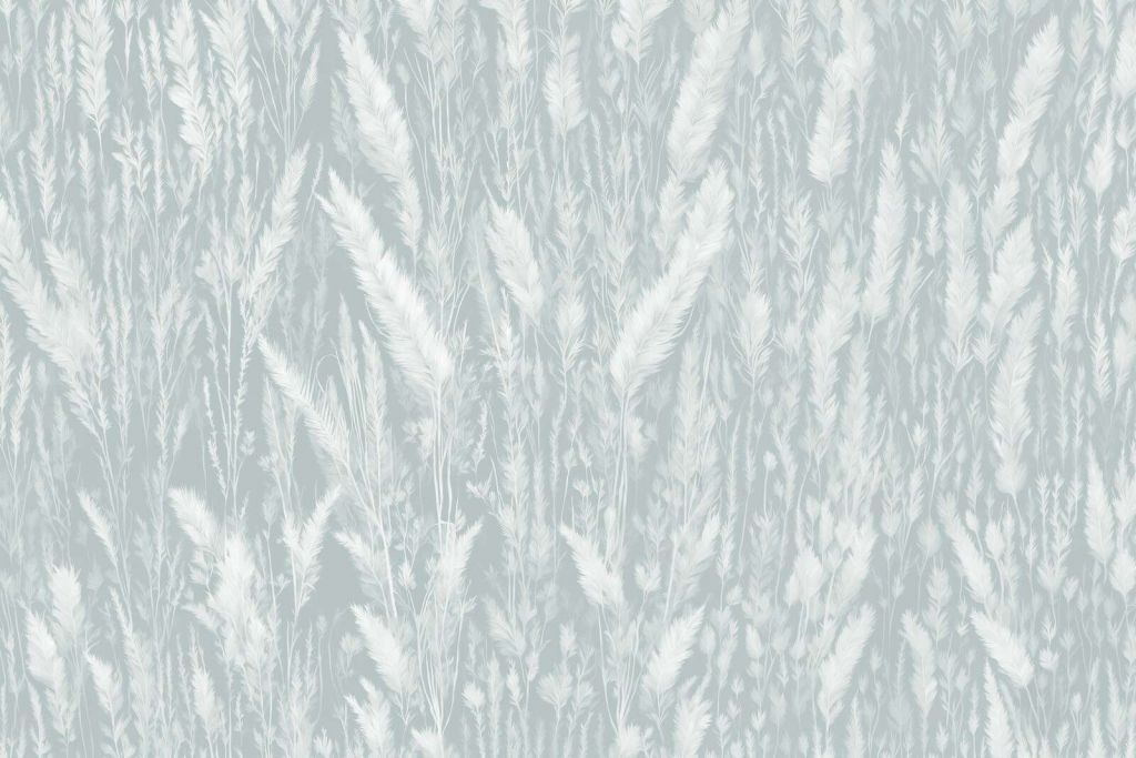 Muro di erbe di campo - verde menta