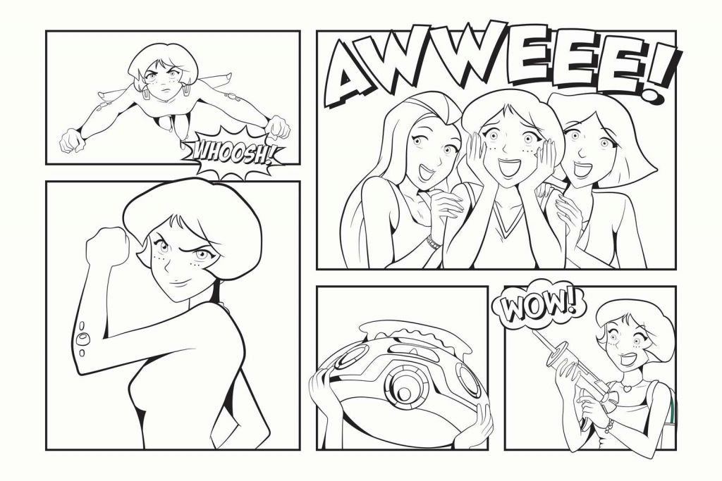 Potere delle eroine in forma di fumetto