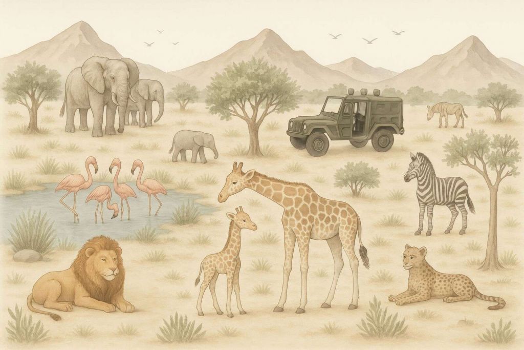 Safari avventuroso nella savana