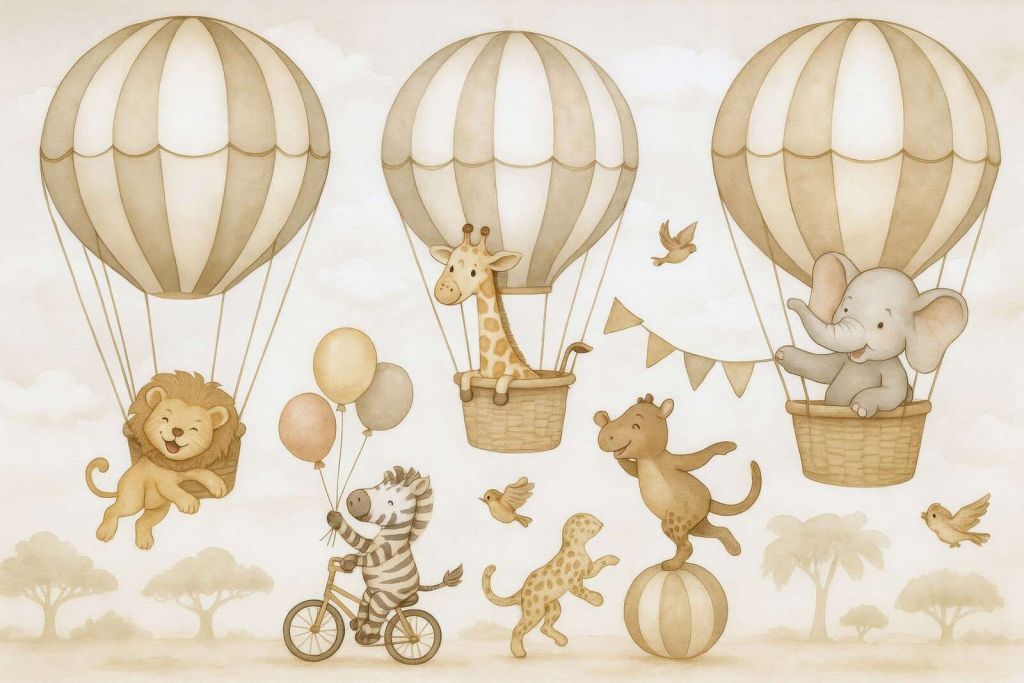 Parata di animali in cielo