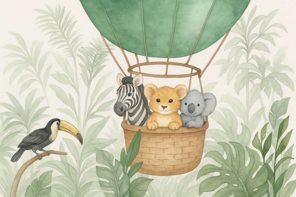 Incantevole volo in mongolfiera