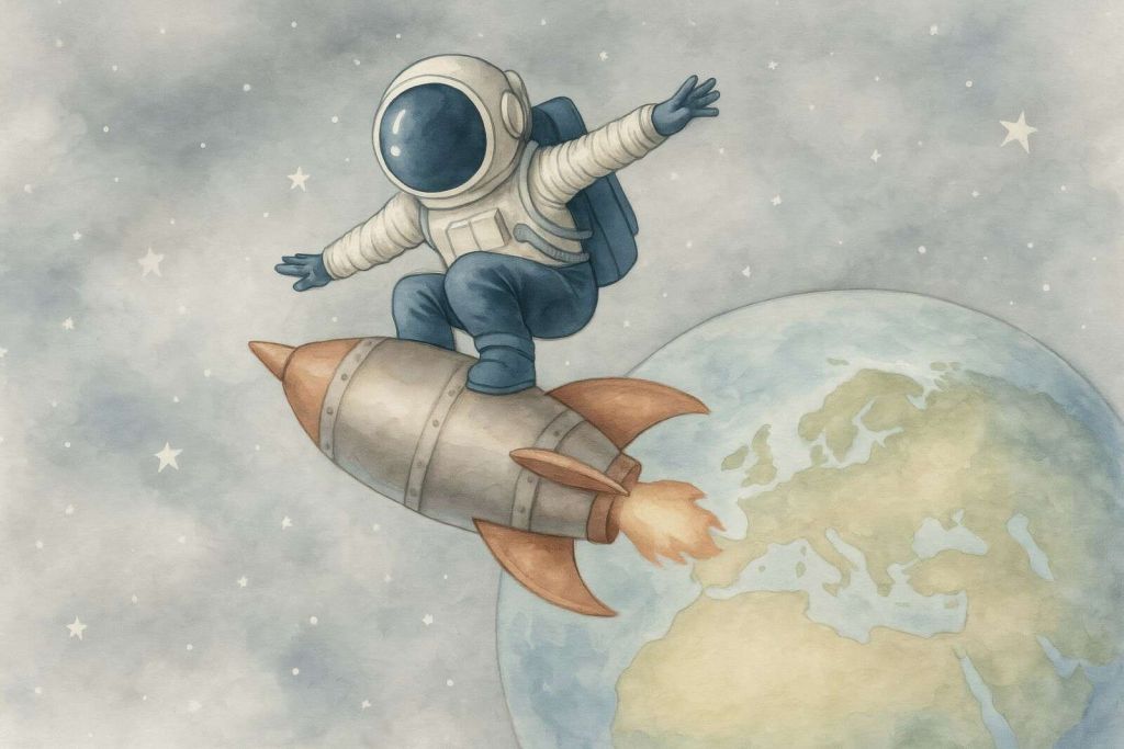 Avventura nello spazio sopra la terra