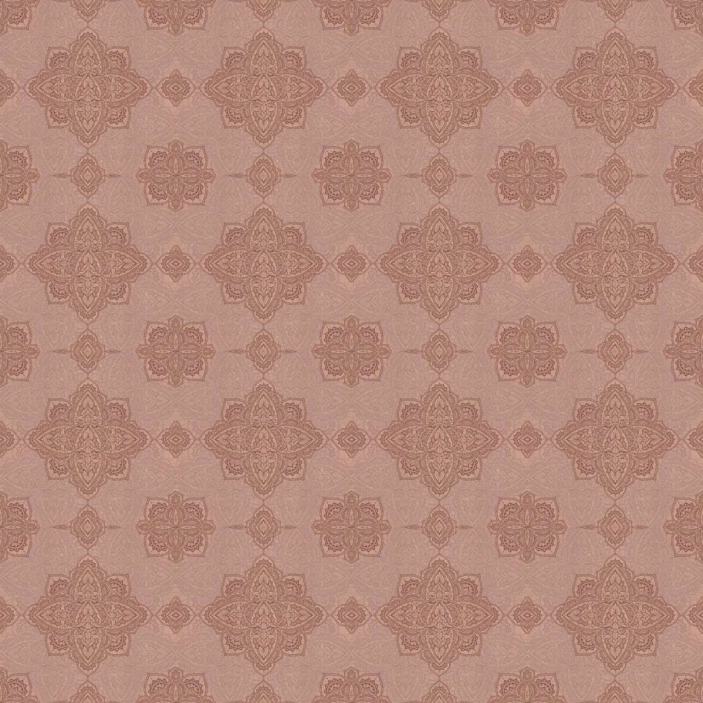 motivo orientale a medaglioni rosa antico