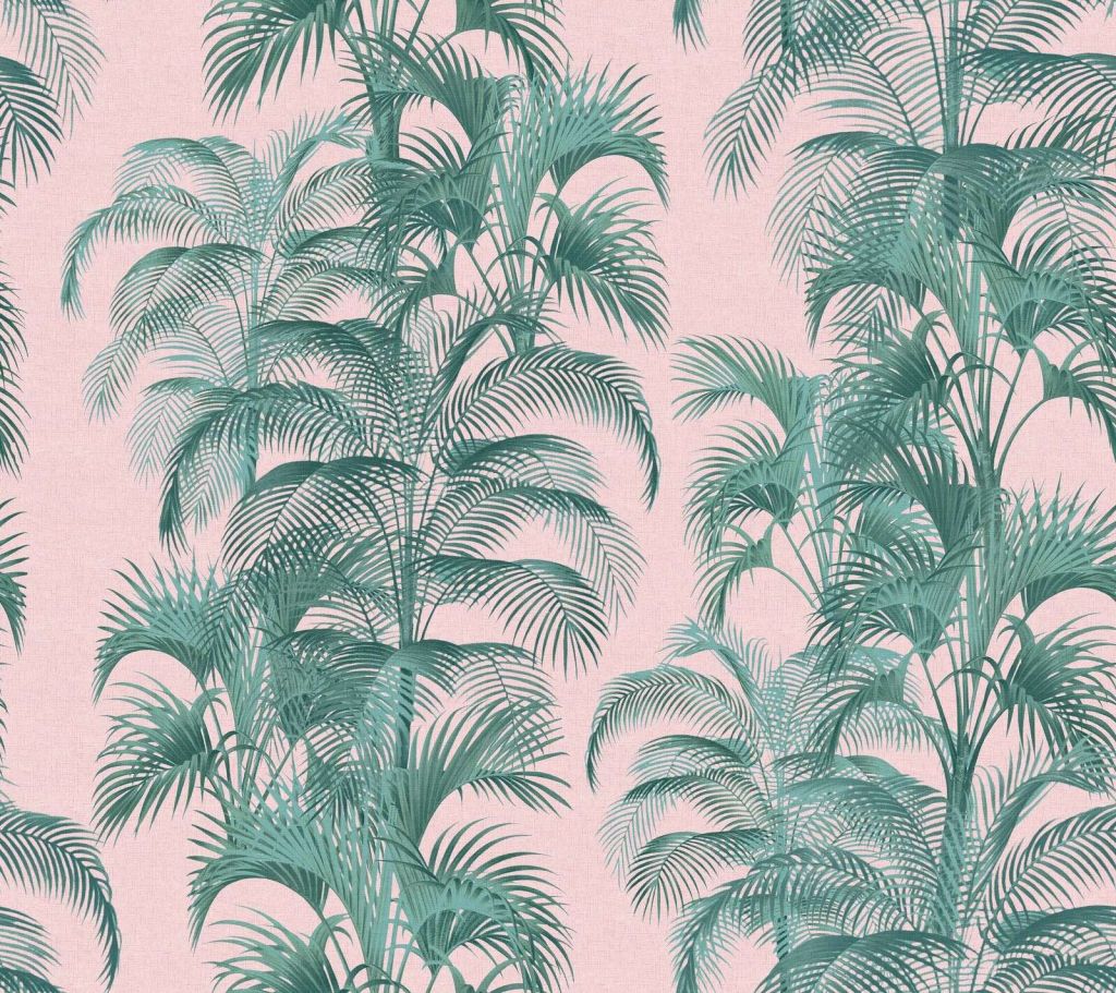 Palme tropicali in rosa cipria