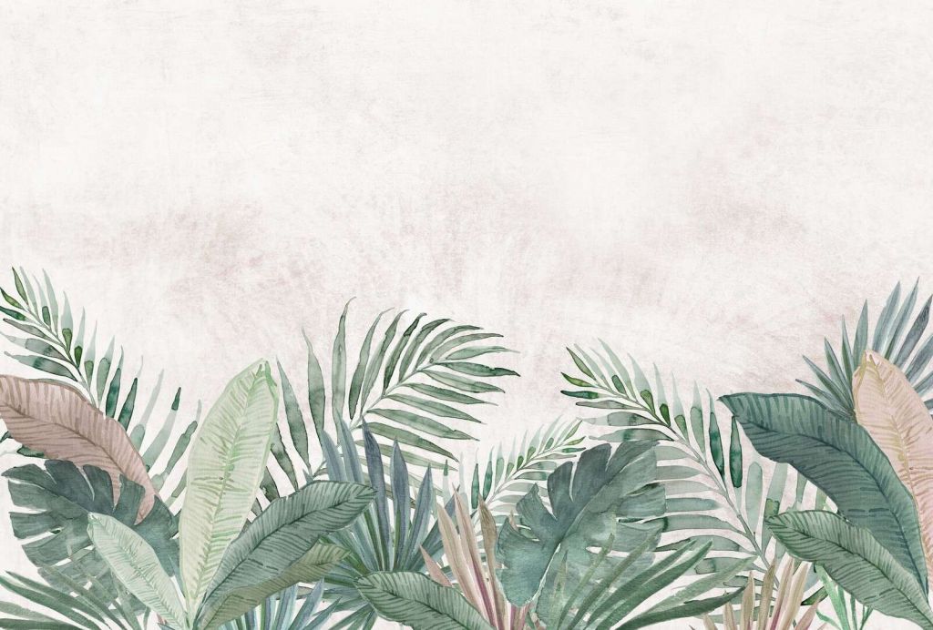 Fogliame tropicale in acquerello