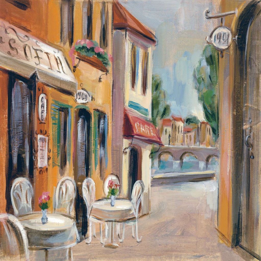 Strada mediterranea con vista sul terrazzo