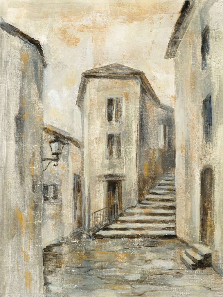 Scale di pietra in vicolo mediterraneo