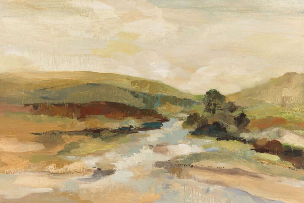 Fiume che scorre tra le colline