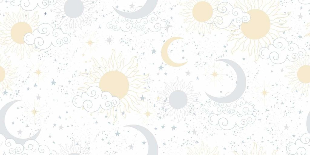 Sole tenue e cielo lunare