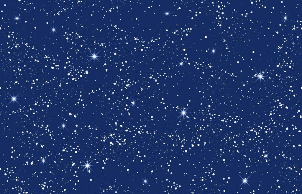 Notte stellata scintillante in blu