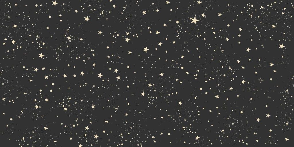 Morbido cielo stellato nel nero della notte